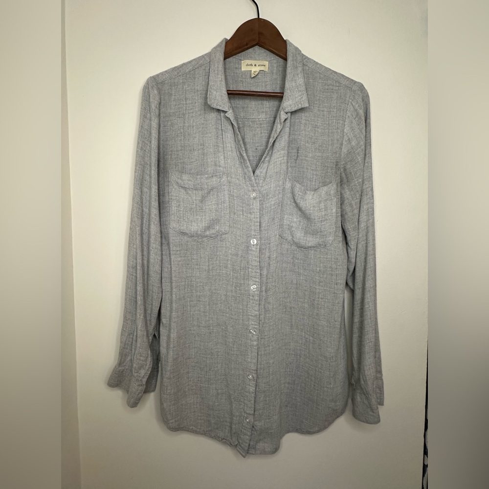 Cloth & Stone Light Gray Shirt